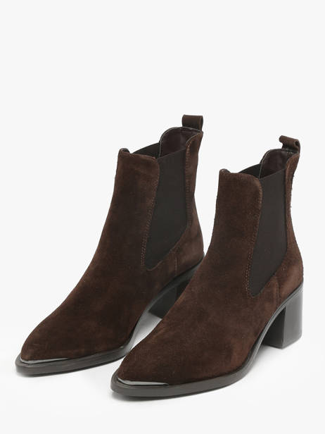 Enkellaarsjes Met Hak Uit Leder Tamaris Bruin women 45 ander zicht 2